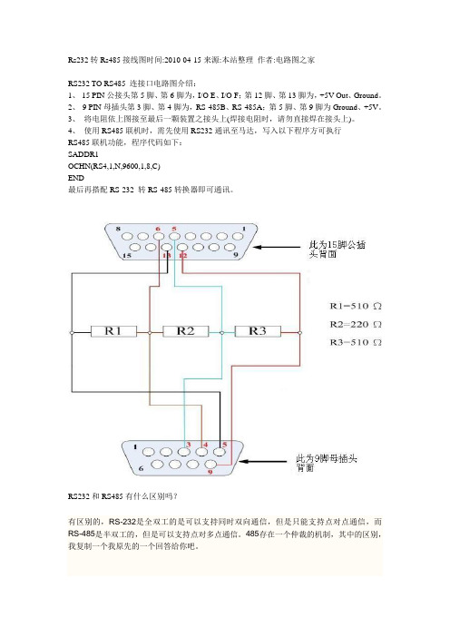 RS232转485