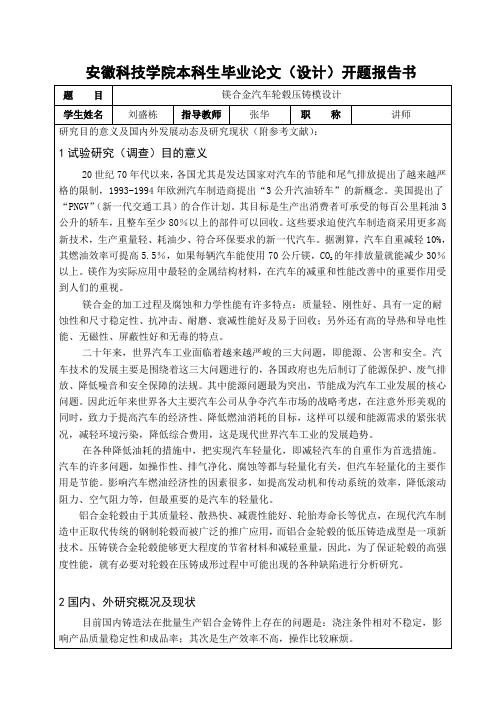 开题报告