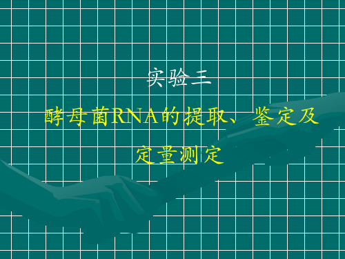 实验三   酵母核糖核酸(RNA)的提取[1]