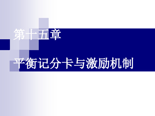 平衡记分卡(管理会计学)