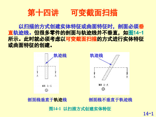 Proe可变截面扫描教程