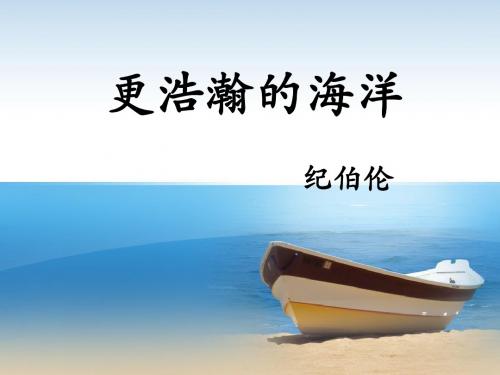 《更浩瀚的海洋》课件1 (1)