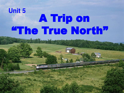 Book 3unit 5 A trip on The true north reading