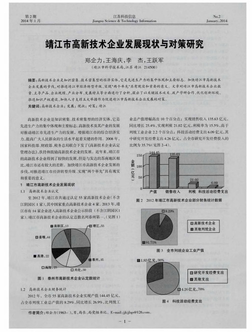 靖江市高新技术企业发展现状与对策研究