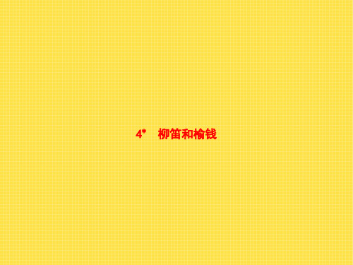 三年级下册语文课件-4.柳笛和榆钱_语文S版(共8张PPT)