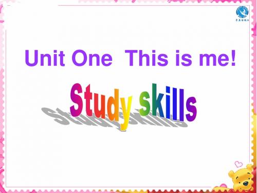 Unit 1 Study skills