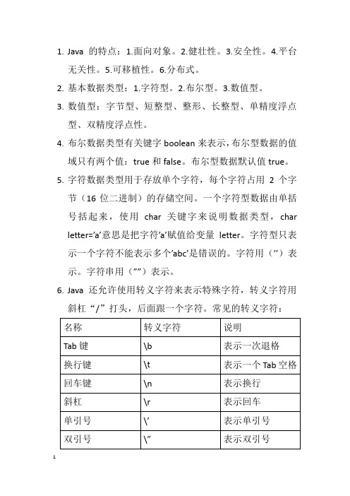 Java的特点