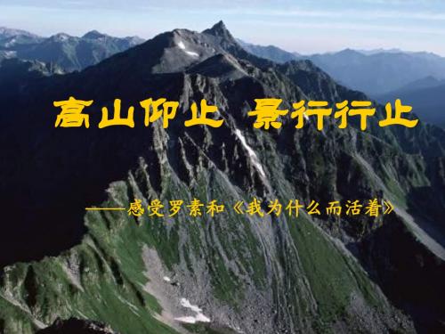 【高中语文】我为什么而活着ppt精品课件68