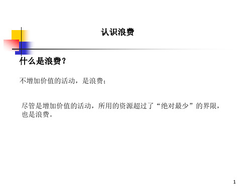 企业中常见的八种浪费