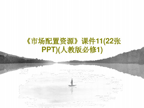 《市场配置资源》课件11(22张PPT)(人教版必修1)共24页文档