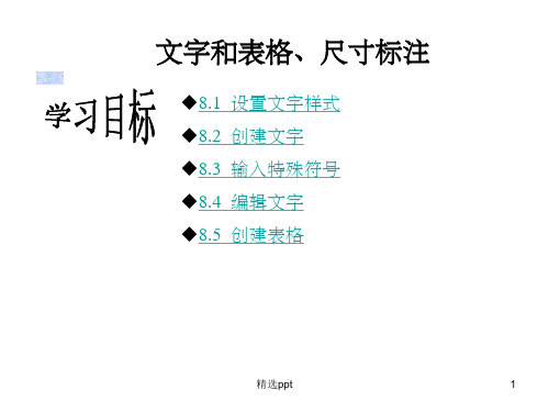 《文字和表格》PPT课件