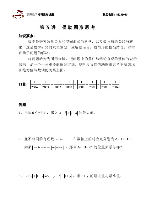 第五讲 借助图形思考