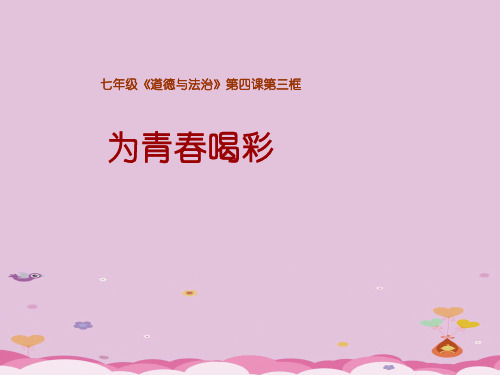 为青春喝彩ppt优秀课件2 鲁教版