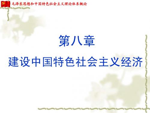 毛概第八章