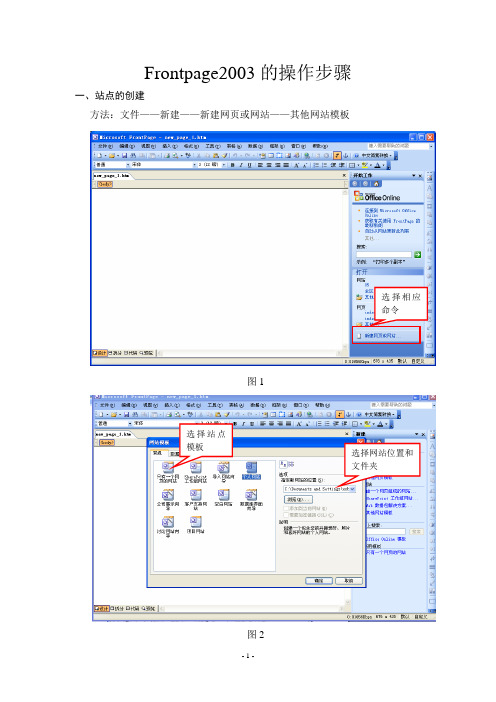 Frontpage的操作步骤