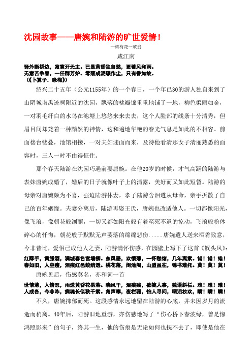 沈园故事