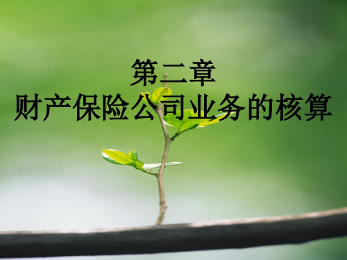 财产保险公司业务的核算