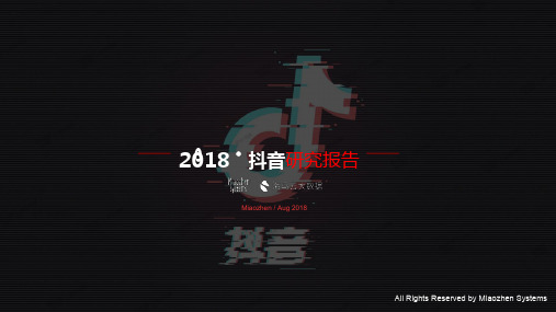 《2018 · 抖音研究报告》