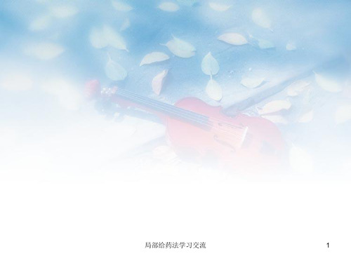 局部给药法ppt课件