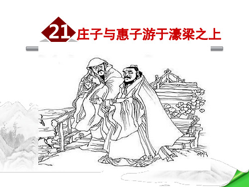 新人教版(部编)八年级语文下册《六单元  阅读  21 《庄子》二则  庄子与惠子游于濠梁之上》培优课件_15