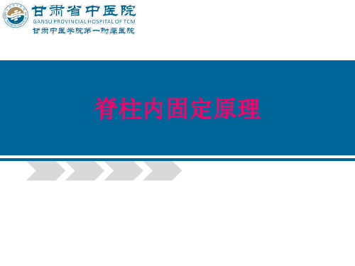 脊柱内固定原理及器械