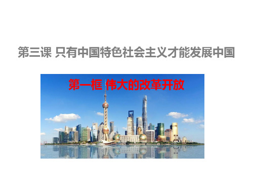 (新教材)高中政治《伟大的改革开放》课文分析统编版1