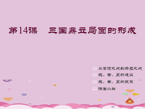 三国鼎立局面的形成PPT课件9 北师大版优秀课件