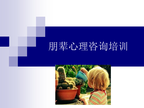 心理委员朋辈心理咨培训讲座1