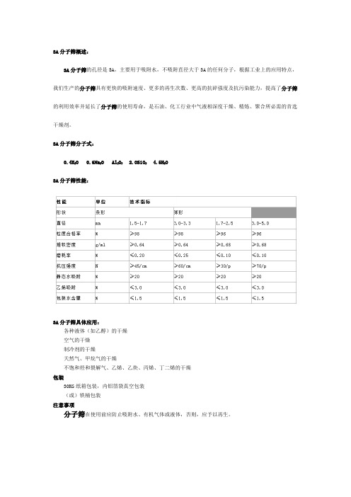 3A分子筛