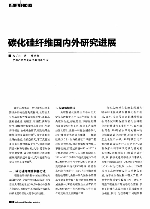 碳化硅纤维国内外研究进展