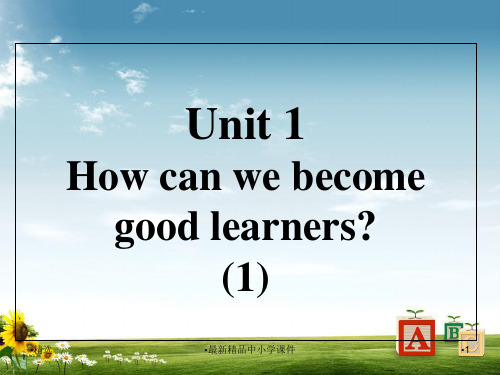 九年级英语全册口译精练Unit1HowcanwebecomegoodlearnersPPT课件课件新版人教新目标版PPT课件