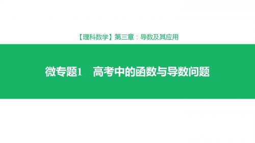 2019届高考理科数学专题  高考中的函数与导数问题
