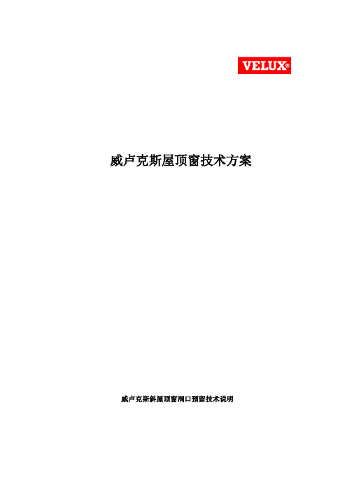 威卢克斯天窗施工方案-标准样本