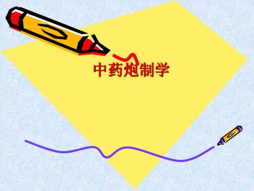 中药炮制学讲稿3-4