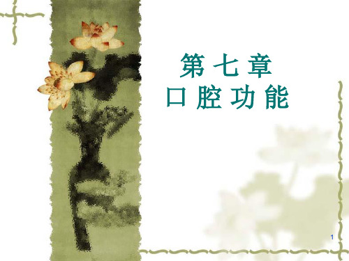 口腔功能课件