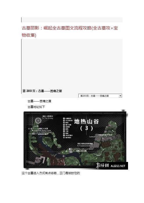 古墓丽影：崛起全古墓图文流程攻略(全古墓攻+宝物收集)