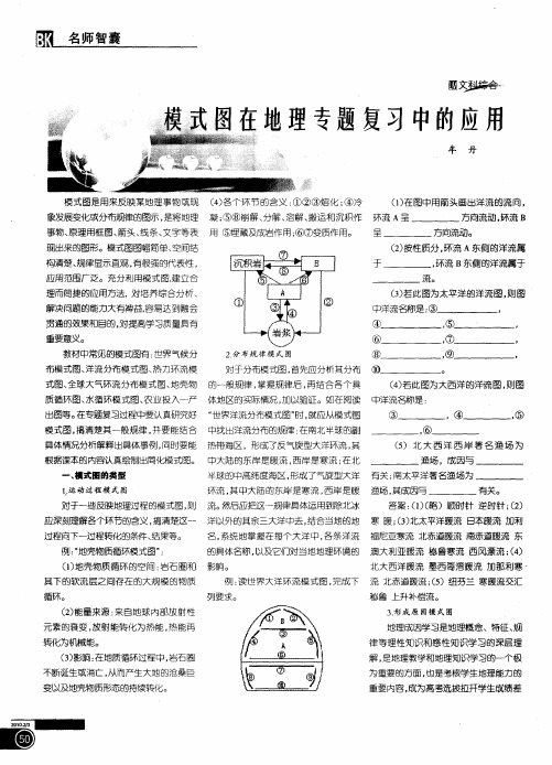 模式图在地理专题复习中的应用