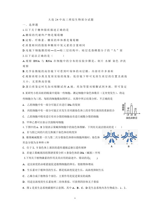 大连24中高三生物交流题(8)