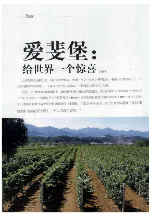 爱斐堡：给世界一个惊喜