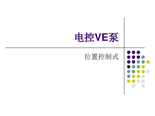 电控VE泵解析