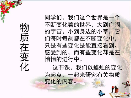 (精选)六年级科学上册蜡烛的变化ppt课件11青岛版