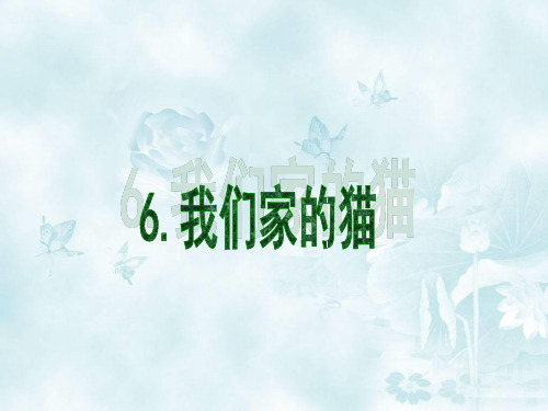 冀教版四年级语文下册《我们家的猫》课件