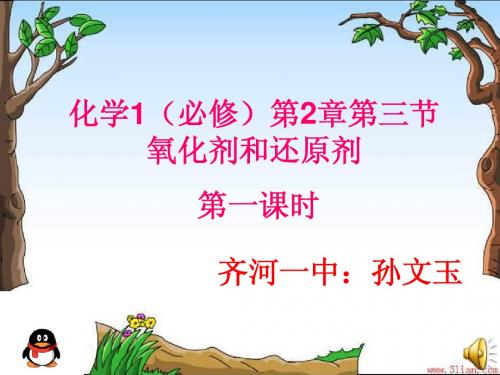氧化还原反应讲课