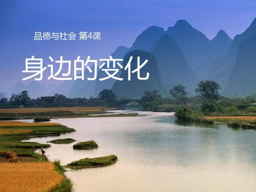 4.身边的变化