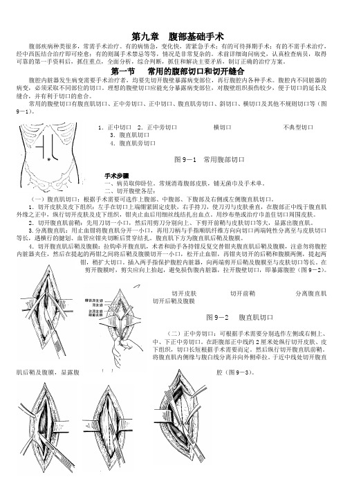 腹部基础手术