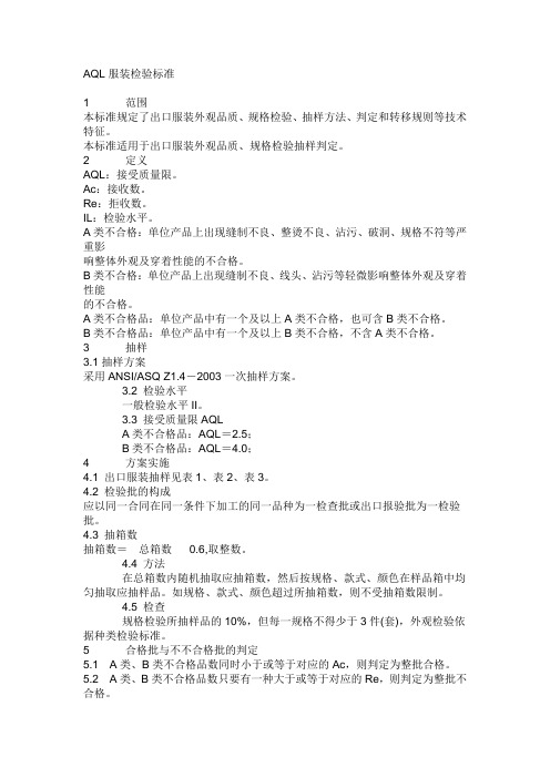 AQL表
