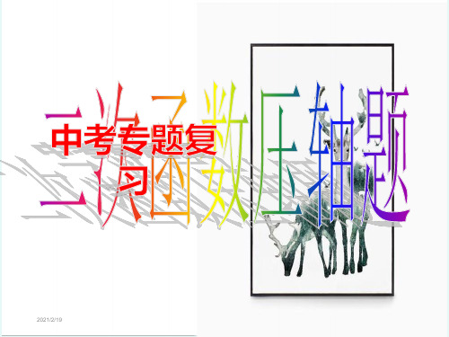 中考专题复习 二次函数压轴题PPT
