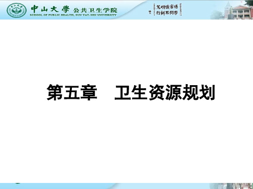 第5章  卫生资源规划
