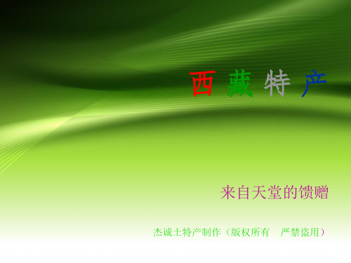 西 藏 特 产