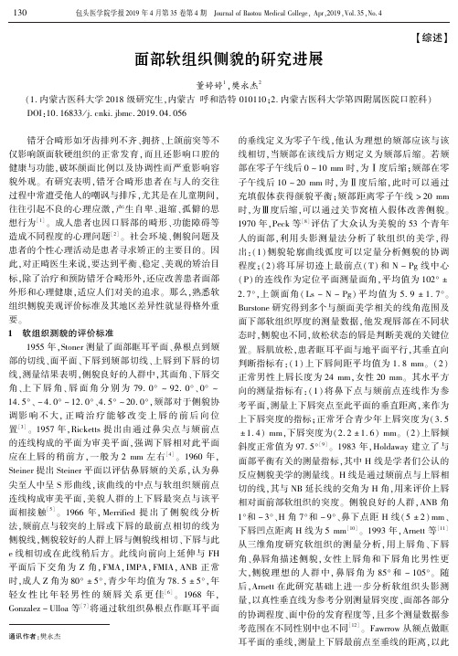 面部软组织侧貌的研究进展